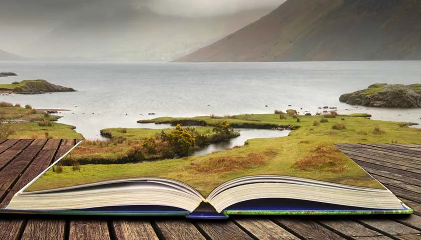 Stunning long exposure landscape image of Wast Water in UK Lake